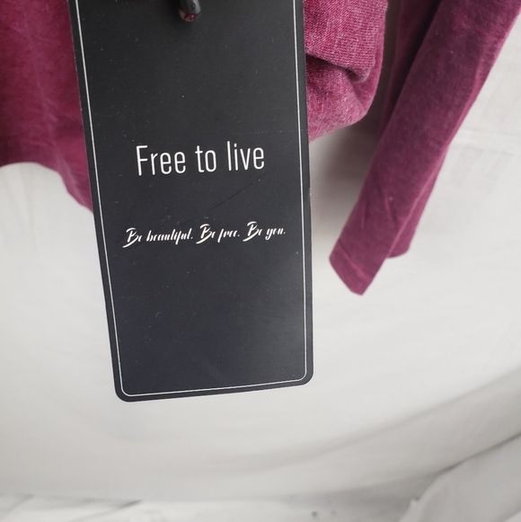 NWT Free To Live Women's Pink Long Sleeve Shirt Sz XXL - Picture 12 of 12